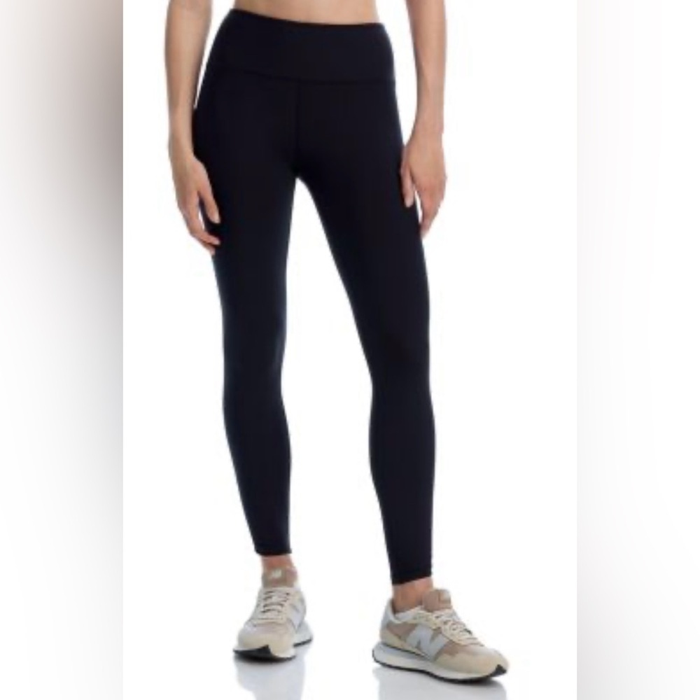 Aqua Black Athletic Leggings